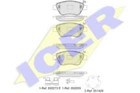 Гальмівні колодки Icer 181810-203