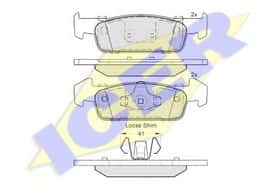 Тормозные колодки Icer 182115-202
