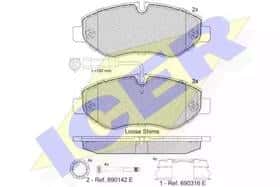 Тормозные колодки Icer 141846066
