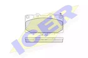 Тормозные колодки Icer 181733203