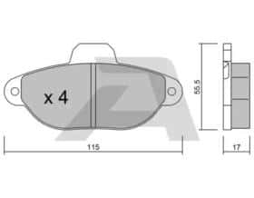 Гальмівні колодки Aisin bpfi1006