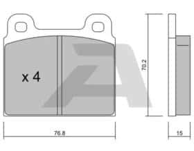 Гальмівні колодки Aisin bpfi1037
