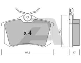 Тормозные колодки Aisin bppe2002