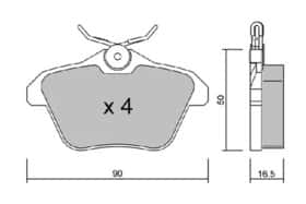 Гальмівні колодки Aisin bpfi2005