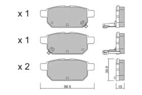 Гальмівні колодки Aisin bpsz1001