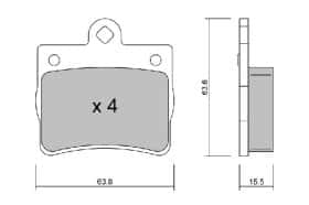 Гальмівні колодки Aisin bpmb2011