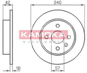 Тормозной диск Kamoka 1032086