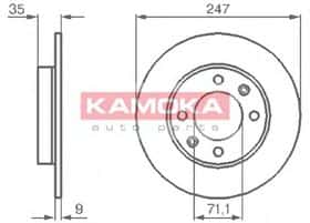 Тормозной диск Kamoka 1032356