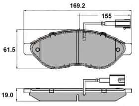 Тормозные колодки National NP2285