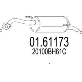 Глушник вихлопних газів кінцевий Глушник вихлопних газів кінцевий