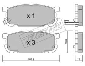Гальмівні колодки Trusting 624.0