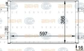 Радіатор кондиціонера Behr Hella 8FC 351 036-111