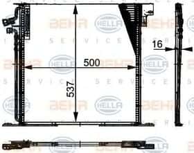 Радіатор кондиціонера Behr Hella 8FC 351 037-341