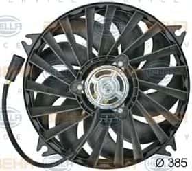 Вентилятор системы охлаждения двигателя Behr Hella 8EW 351 043-531