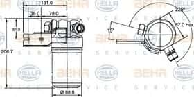 Осушитель кондиционера Behr Hella 8FT 351 192-391