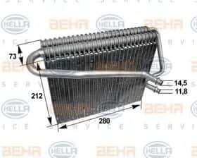 Випарник кондиціонера Behr Hella 8FV 351 211-031