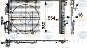 Радіатор кондиціонера Behr Hella 8FC 351 301-221