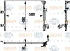 Радіатор кондиціонера Behr Hella 8FC 351 301-611