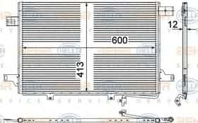 Радіатор кондиціонера Behr Hella 8FC 351 303-431
