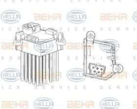 Регулятор вентилятора салону Behr Hella 5HL 351 321-191 Регулятор вентилятора салону Behr Hella 5HL 351 321-191
