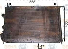 Радиатор охлаждения двигателя Behr Hella 8MK 376 710-211