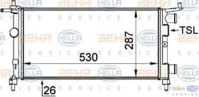 Радиатор охлаждения двигателя Behr Hella 8MK 376 722-441