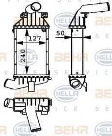 Интеркулер Behr Hella 8ML 376 723-121 Интеркулер Behr Hella 8ML 376 723-121