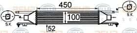 Интеркулер Behr Hella 8ML 376 755-731 Интеркулер Behr Hella 8ML 376 755-731
