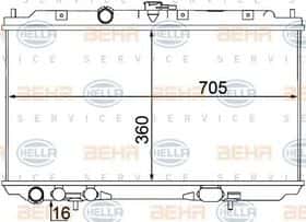 Радиатор охлаждения двигателя Behr Hella 8MK 376 770-671