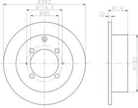 Гальмівний диск Behr Hella 8DD 355 107-331