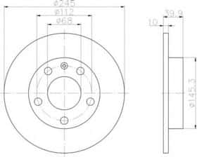 Тормозной диск Behr Hella 8DD 355 107-541