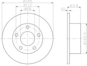 Тормозной диск Behr Hella 8DD 355 102-801