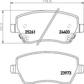 Гальмівні колодки Behr Hella 8DB 355 015-981