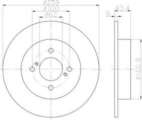 Тормозной диск Behr Hella 8DD 355 118-511