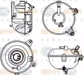 Бачок охлаждающей жидкости Behr Hella 8MA376702464