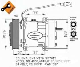 Компресор кондиціонера NRF 32477