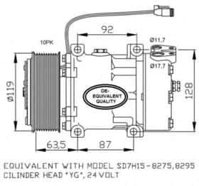 Компресор кондиціонера NRF 32705