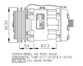Компрессор кондиционера NRF 32761G