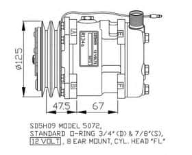 Компрессор кондиционера NRF 32800G