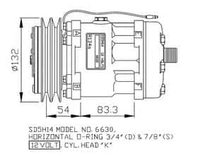 Компрессор кондиционера NRF 32801G