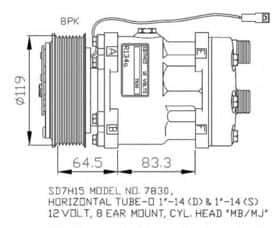 Компрессор кондиционера NRF 32805G