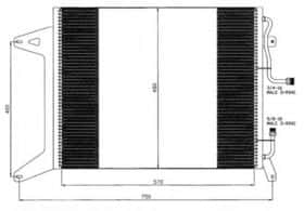 Радиатор кондиционера NRF 35451