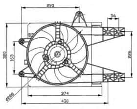 Вентилятор системи охолодження двигуна