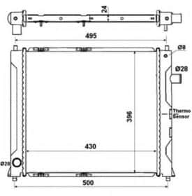 Радиатор охлаждения двигателя