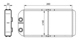 Радиатор печки NRF 54261