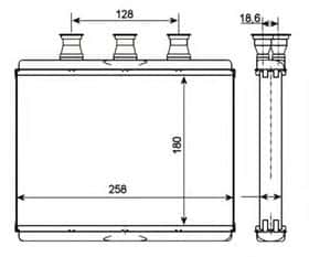 Радиатор печки NRF 54278