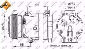 Компрессор кондиционера NRF 32231