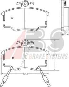 Тормозные колодки A.B.S. 36185