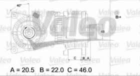 Генератор Valeo 437409