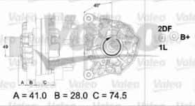 Генератор Valeo 437460